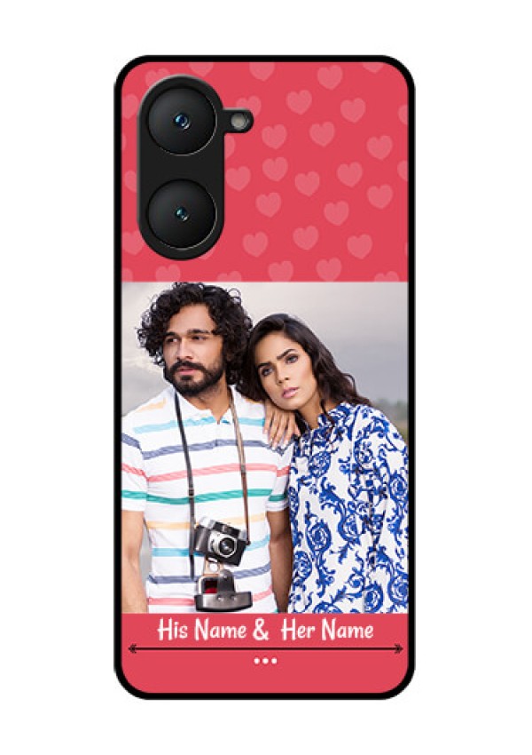 iQOO Z9 Lite 5G Custom Glass Phone Case - Simple Love Design