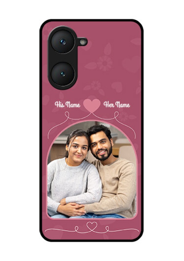iQOO Z9 Lite 5G Custom Glass Phone Case - Love Floral Design