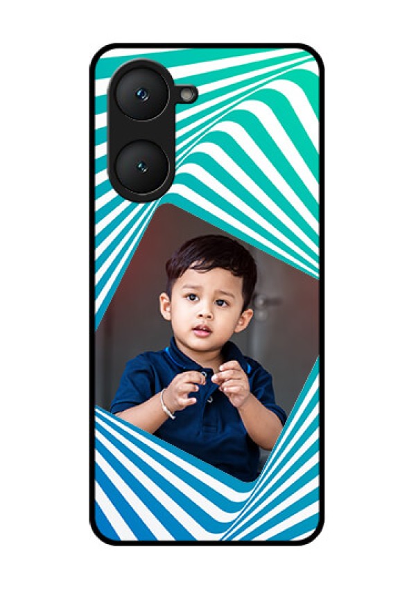 iQOO Z9 Lite 5G Custom Glass Phone Case - Abstract Spiral Design