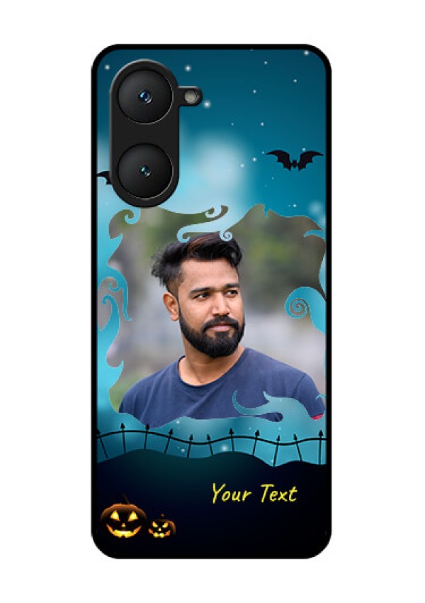 iQOO Z9 Lite 5G Custom Glass Phone Case - Halloween Frame Design
