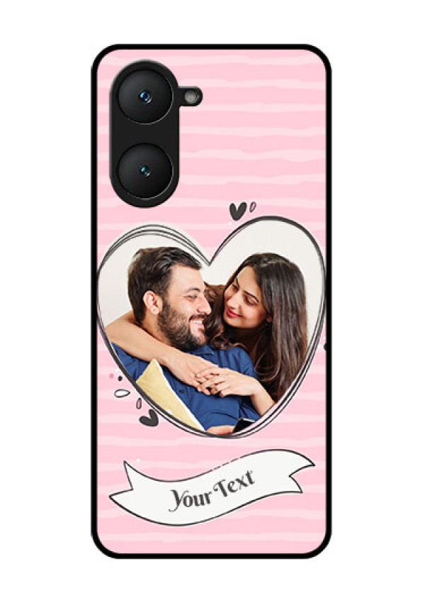 iQOO Z9 Lite 5G Custom Glass Phone Case - Vintage Heart Design