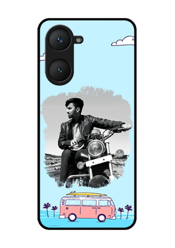 iQOO Z9 Lite 5G Custom Glass Phone Case - Travel and Adventure Design