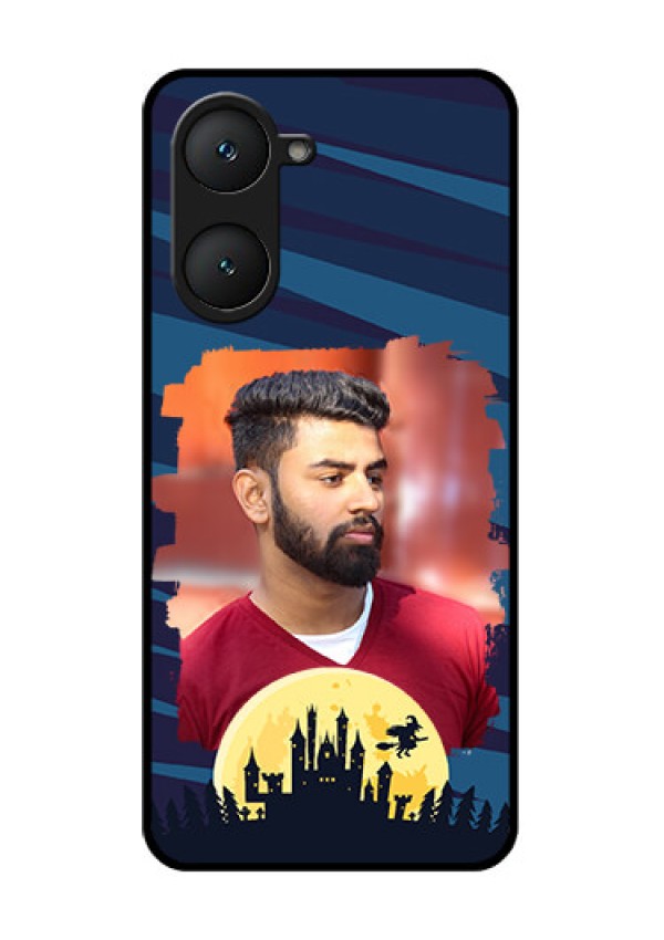 iQOO Z9 Lite 5G Custom Glass Phone Case - Halloween Witch Design