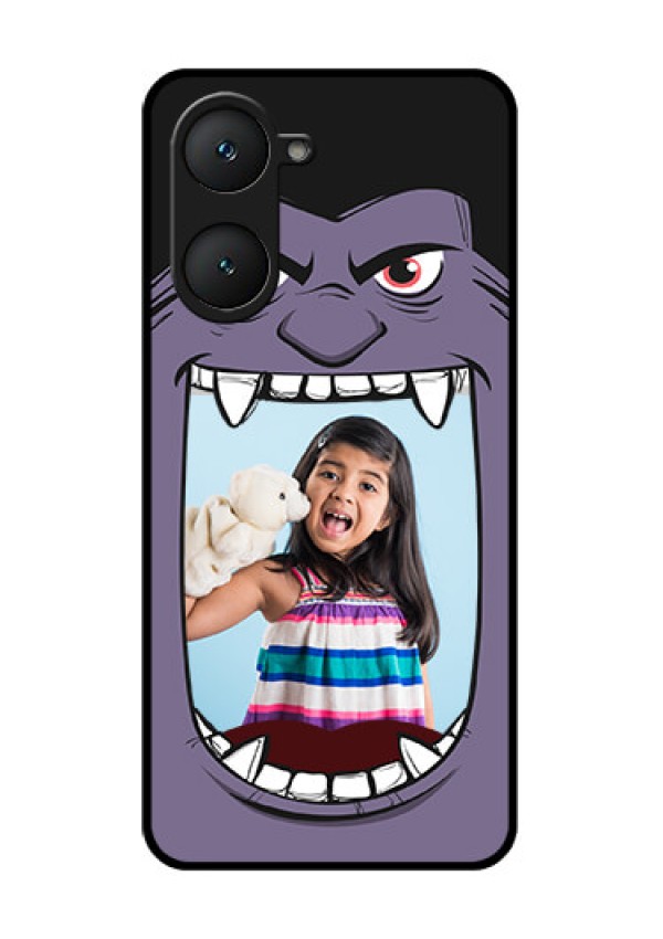 iQOO Z9 Lite 5G Custom Glass Phone Case - Angry Monster Design