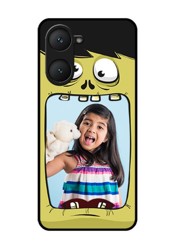iQOO Z9 Lite 5G Custom Glass Phone Case - Cartoon Monster Back Case Design