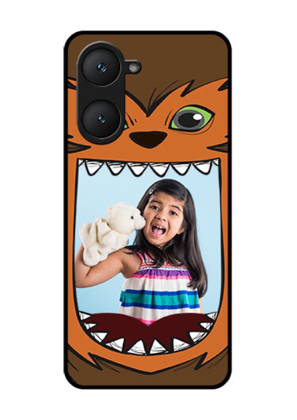 iQOO Z9 Lite 5G Custom Glass Phone Case - Owl Monster Back Case Design