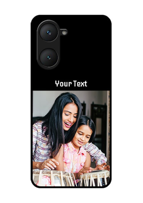 iQOO Z9 Lite 5G Custom Glass Phone Case - Photo With Name Design