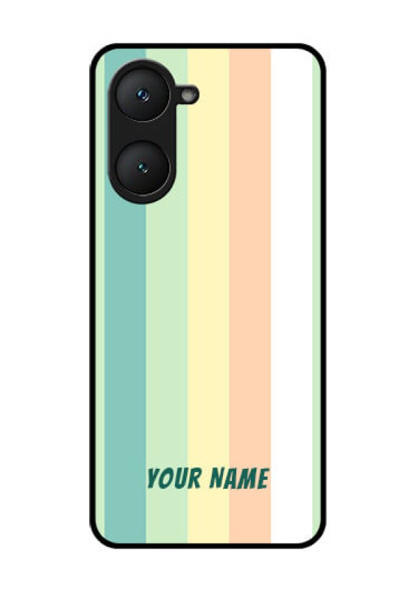 iQOO Z9 Lite 5G Custom Glass Phone Case - Multi - Colour Stripes Design