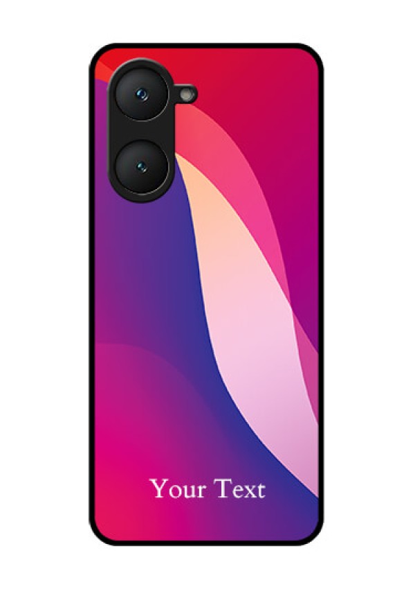iQOO Z9 Lite 5G Custom Glass Phone Case - Digital Abstract Overlap Design