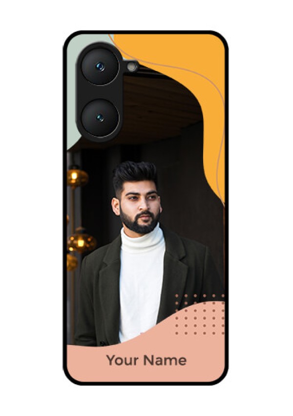 iQOO Z9 Lite 5G Custom Glass Phone Case - Tri - Coloured Overlay Design