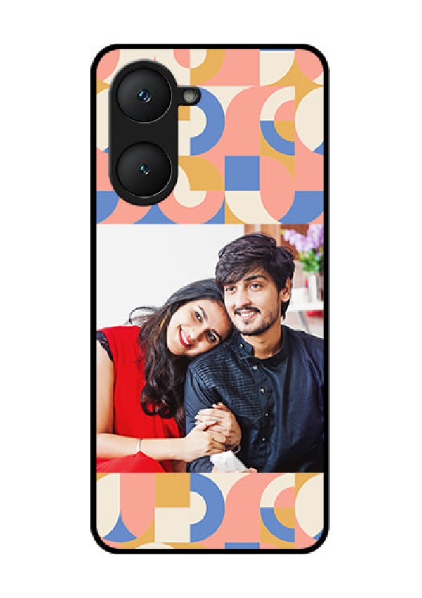 iQOO Z9 Lite 5G Custom Glass Phone Case - Semi - Circle Maze Pattern Design