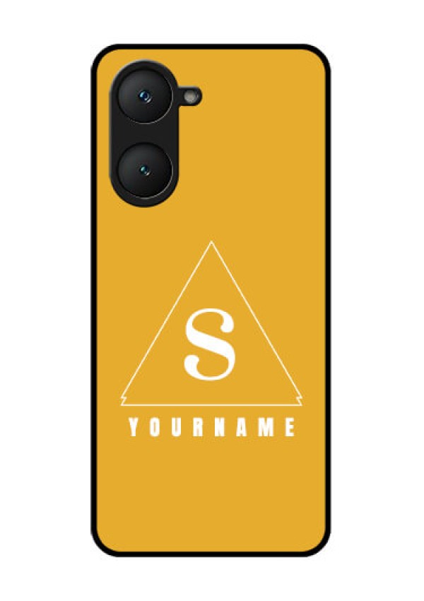 iQOO Z9 Lite 5G Custom Glass Phone Case - Simple Triangle Design