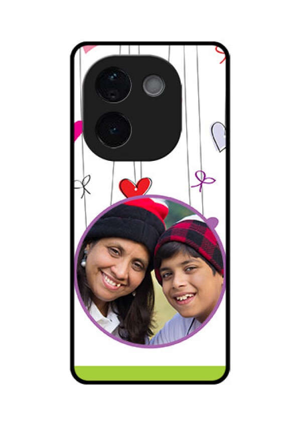 iQOO Z9s Pro 5G Custom Glass Phone CaseCute Kids Phone Case Design