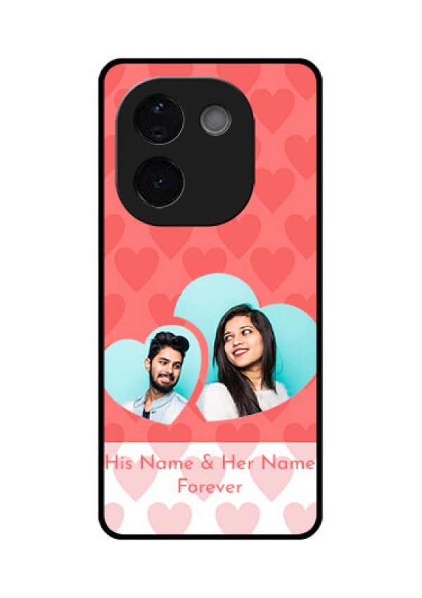 iQOO Z9s Pro 5G Custom Glass Phone CaseCouple Pic Upload Design