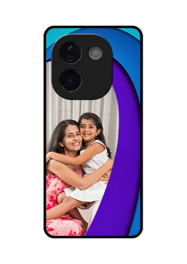 iQOO Z9s Pro 5G Custom Glass Phone CaseSimple Pattern Design