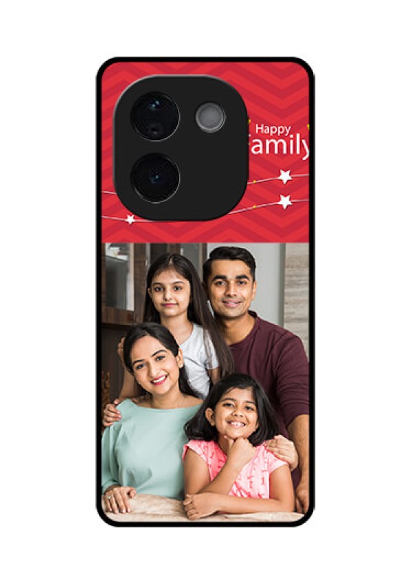 iQOO Z9s Pro 5G Custom Glass Phone CaseHappy Family Design