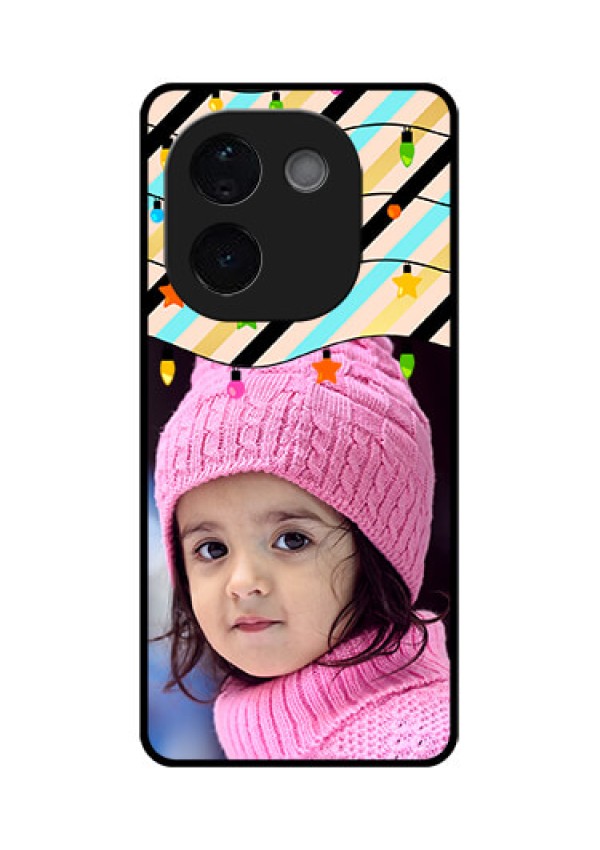 iQOO Z9s Pro 5G Custom Glass Phone CaseLights Hanging Design