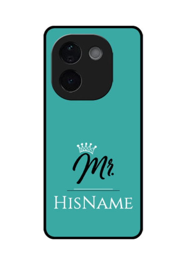 iQOO Z9s Pro 5G Custom Glass Phone CaseMr With Name Design
