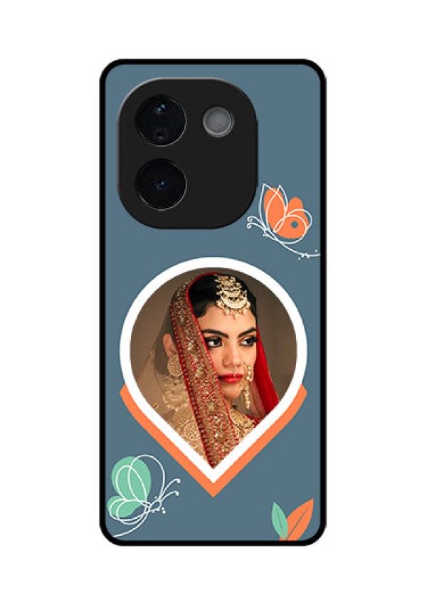 iQOO Z9s Pro 5G Custom Glass Phone CaseDroplet Butterflies Design