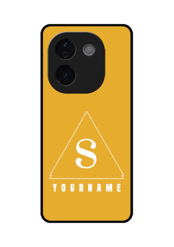 iQOO Z9s Pro 5G Custom Glass Phone CaseSimple Triangle Design