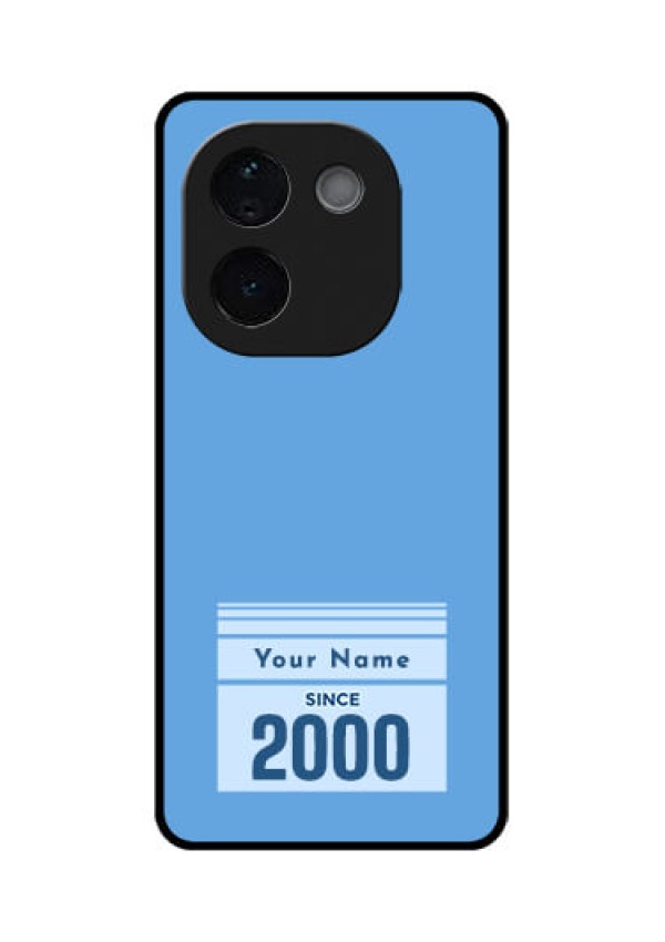 iQOO Z9s Pro 5G Custom Glass Phone CaseCustom Year Of Birth Design
