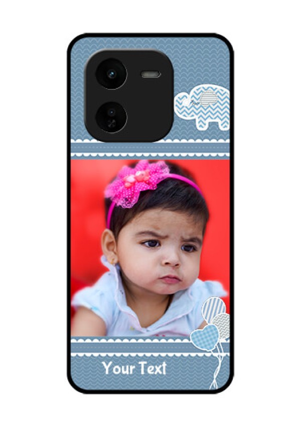iQOO Z9X 5G Custom Glass Phone CaseWith Kids Pattern Design
