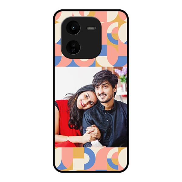 iQOO Z9X 5G Custom Glass Phone CaseSemi - Circle Maze Pattern Design iQOO Z9X 5G Custom Glass Phone CaseSemi - Circle Maze Pattern Design