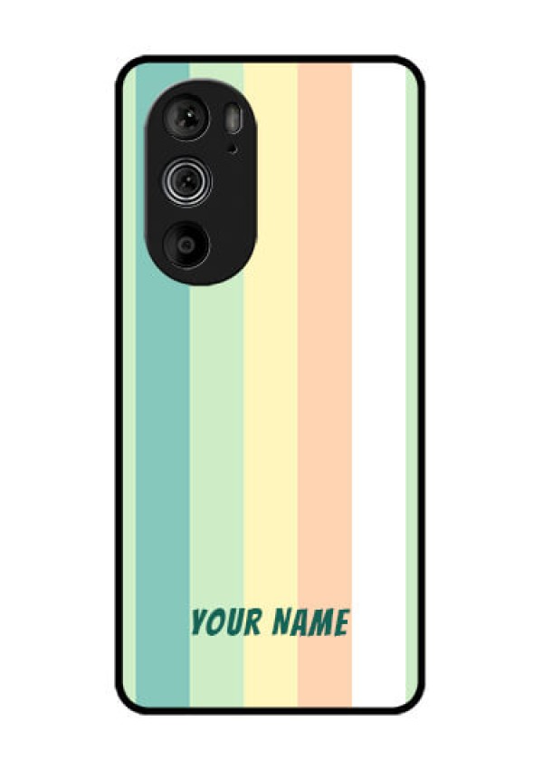 Motorola Edge 30 Pro Custom Glass Phone Case - Multi - Colour Stripes Design