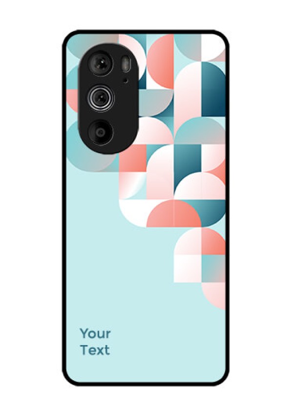 Motorola Edge 30 Pro Custom Glass Phone Case - Stylish Semi - Circle Pattern Design