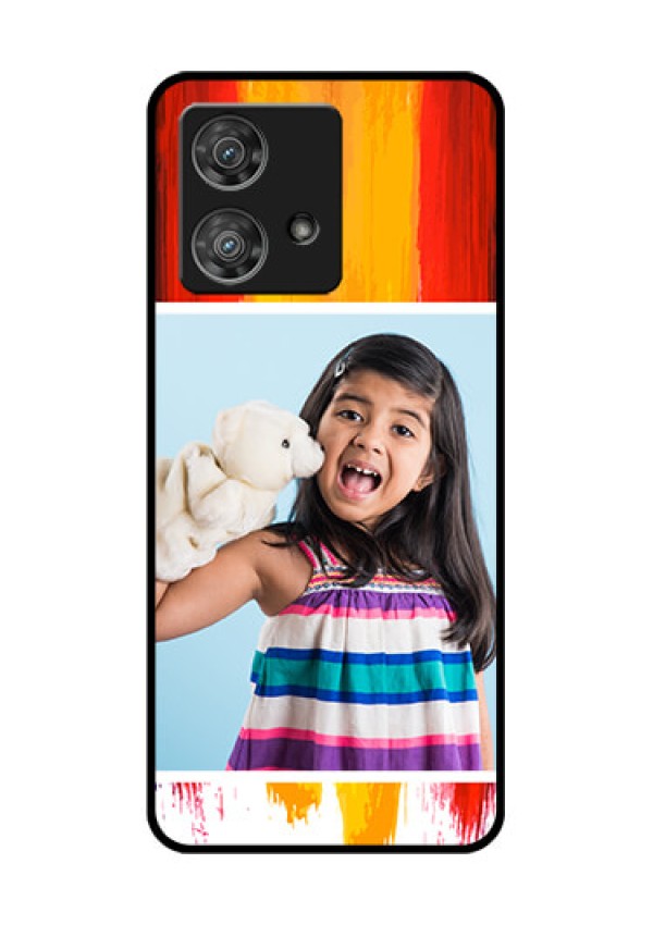 Motorola Edge 40 Neo Custom Glass Phone Case - Multi Color Design