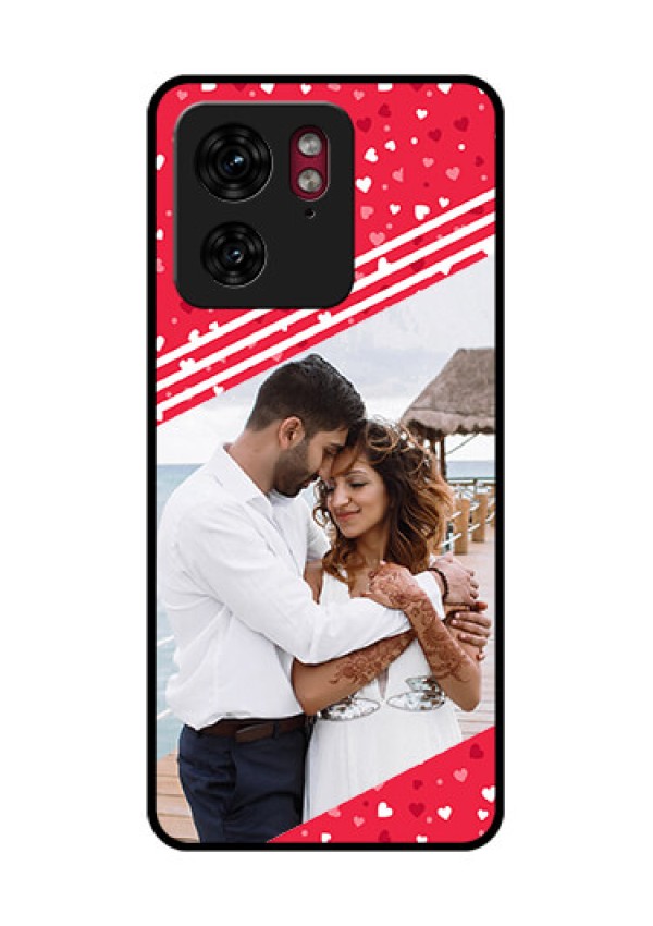Motorola Edge 40 Custom Glass Phone Case - Valentines Gift Design