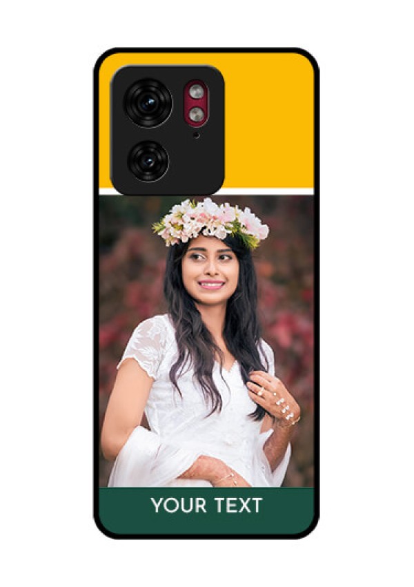 Motorola Edge 40 Custom Glass Phone Case - Love You Design