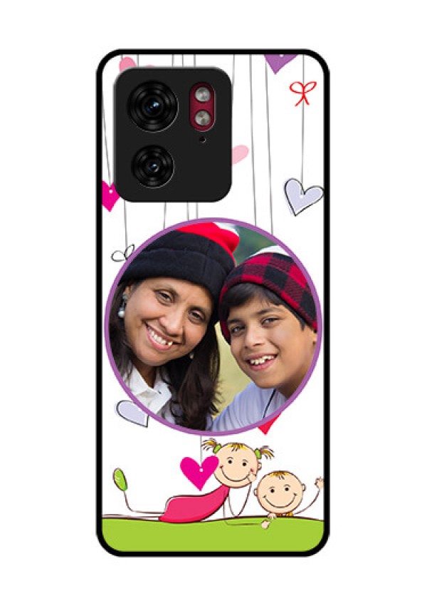 Motorola Edge 40 Custom Glass Phone Case - Cute Kids Phone Case Design