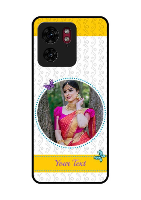 Motorola Edge 40 Custom Glass Phone Case - Girls Premium Case Design