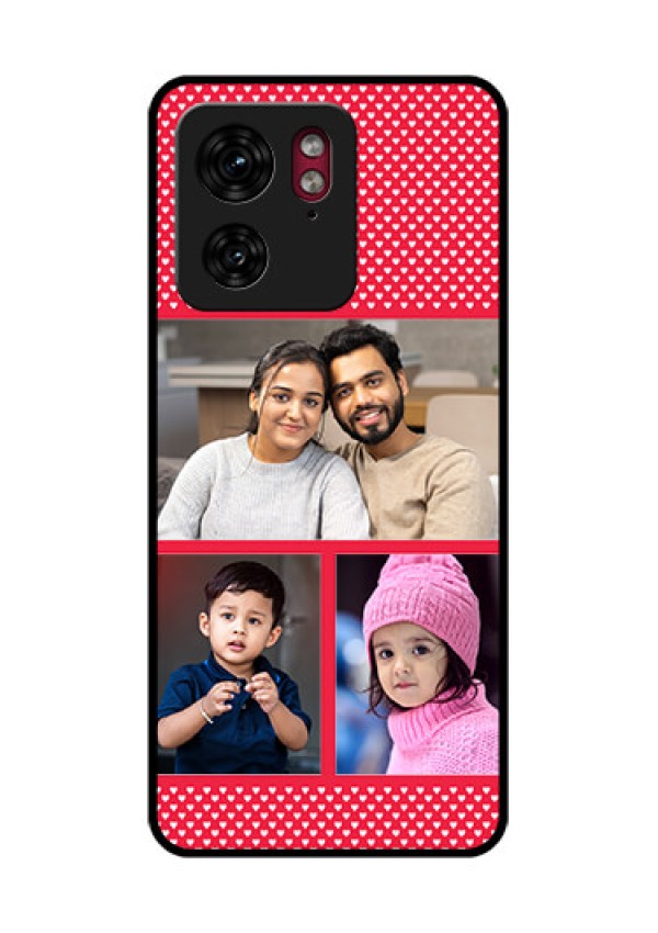 Motorola Edge 40 Custom Glass Phone Case - Bulk Photo Upload Design