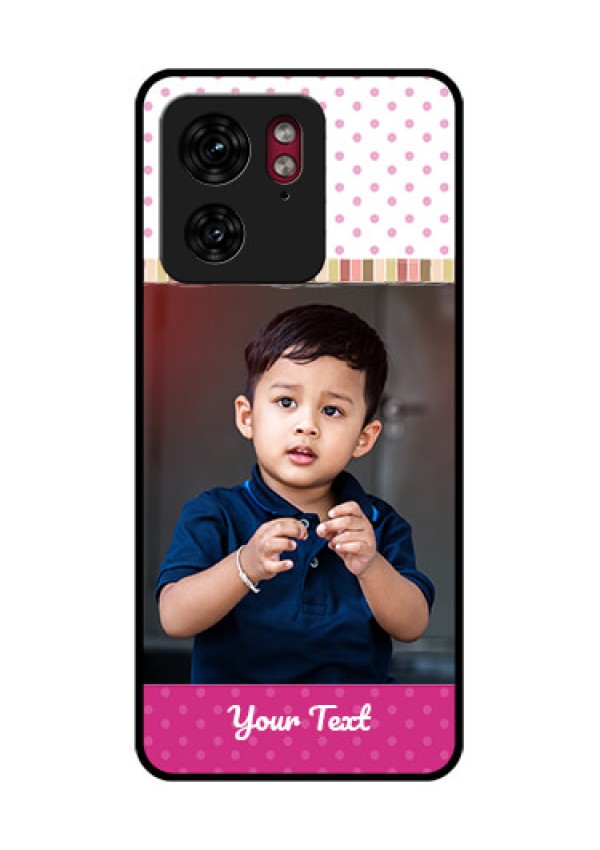 Motorola Edge 40 Custom Glass Phone Case - Cute Girls Cover Design