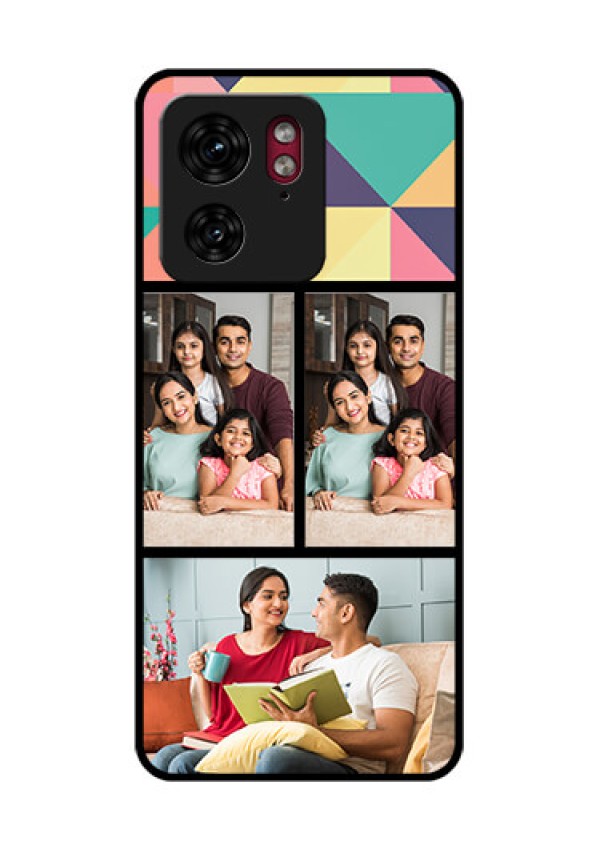 Motorola Edge 40 Custom Glass Phone Case - Bulk Pic Upload Design