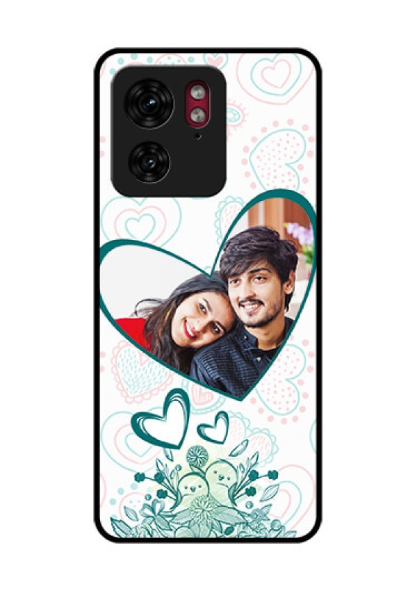 Motorola Edge 40 Custom Glass Phone Case - Premium Couple Design