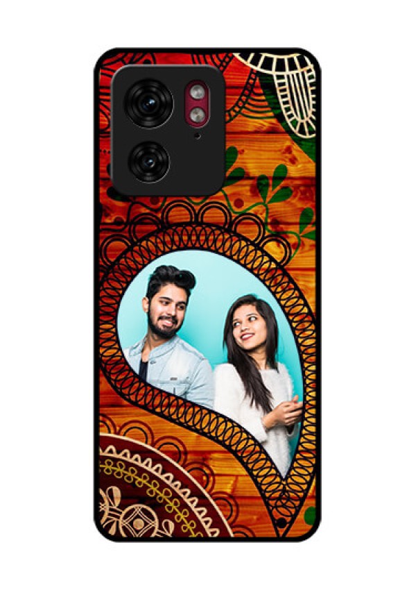 Motorola Edge 40 Custom Glass Phone Case - Abstract Colorful Design