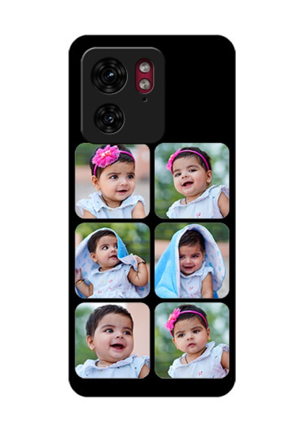 Motorola Edge 40 Custom Glass Phone Case - Multiple Pictures Design