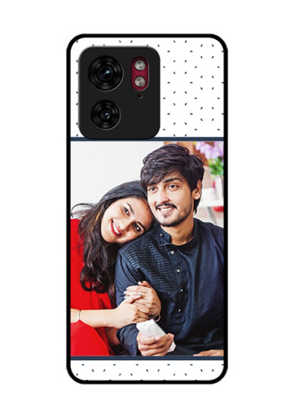 Motorola Edge 40 Custom Glass Phone Case - Premium Dot Design