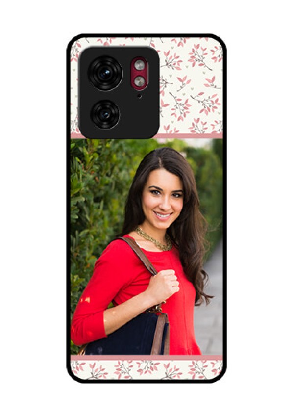 Motorola Edge 40 Custom Glass Phone Case - Stunning Floral Design