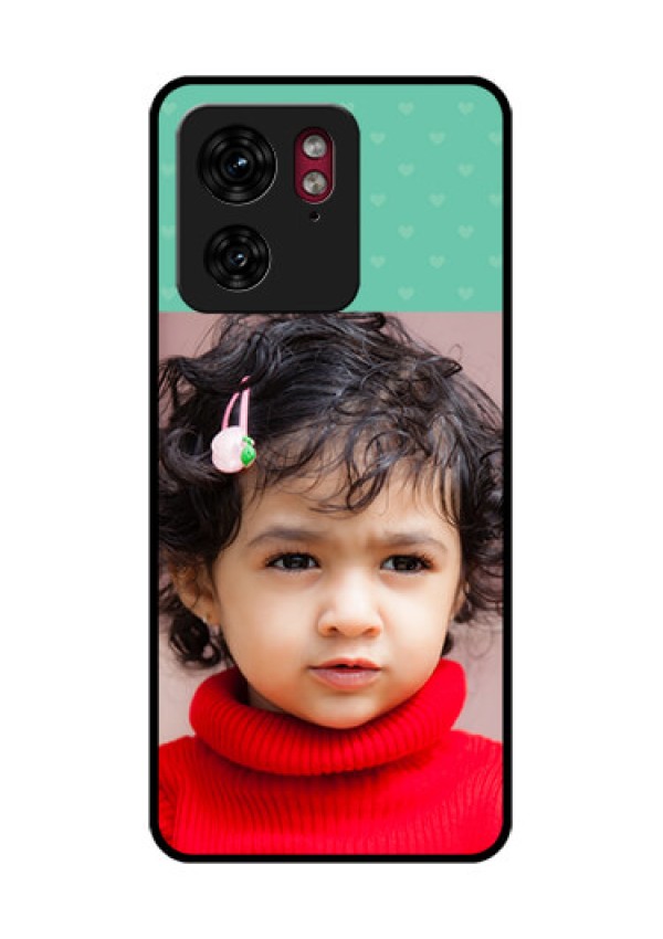 Motorola Edge 40 Custom Glass Phone Case - Lovers Picture Design