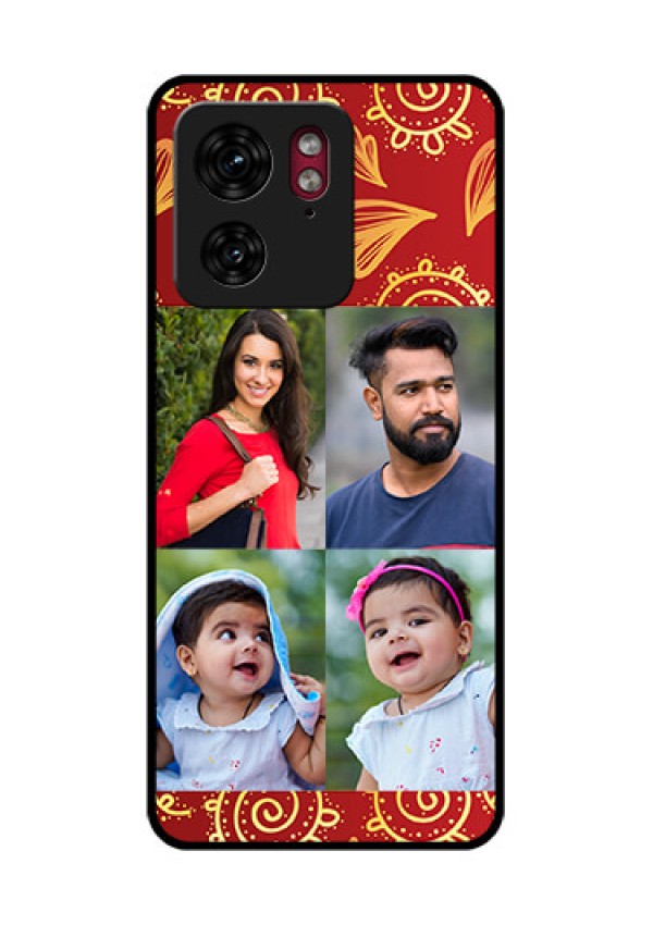 Motorola Edge 40 Custom Glass Phone Case - 4 Image Traditional Design