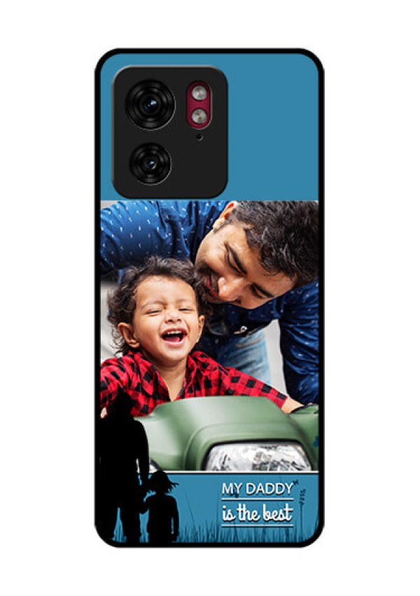 Motorola Edge 40 Custom Glass Phone Case - Best Dad Design