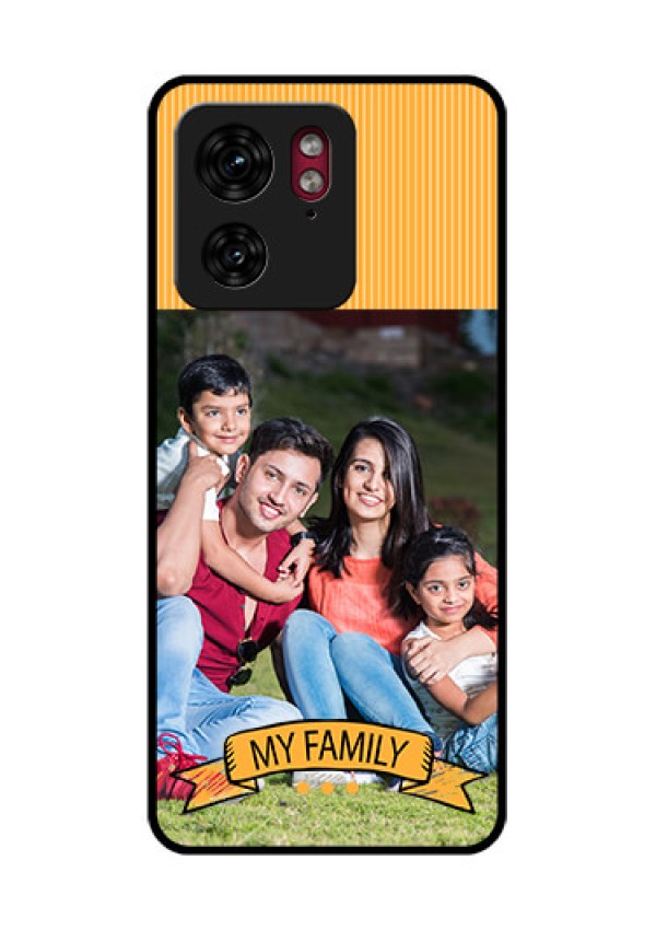 Motorola Edge 40 Custom Glass Phone Case - My Family Design