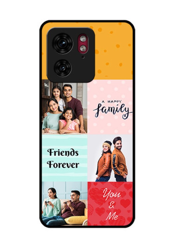 Motorola Edge 40 Custom Glass Phone Case - Images With Quotes Design