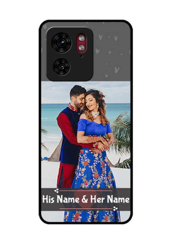 Motorola Edge 40 Custom Glass Phone Case - Buy Love Design With Photo Online