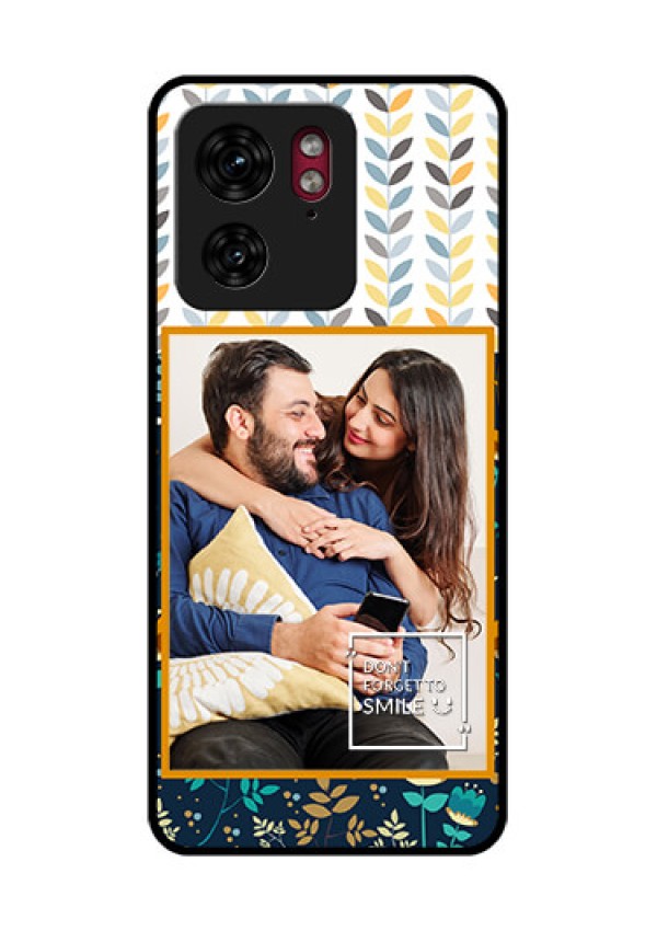 Motorola Edge 40 Custom Glass Phone Case - Pattern Design