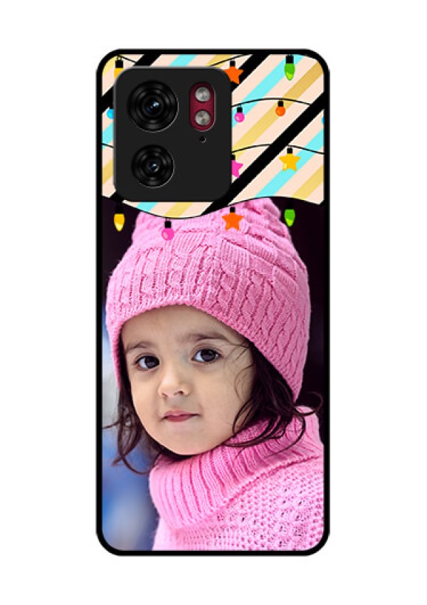 Motorola Edge 40 Custom Glass Phone Case - Lights Hanging Design